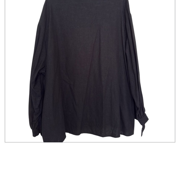 Scoop 2 piece set- shorts/long sleeve button down Women’s Size 20 - linen Blend - Picture 4 of 8